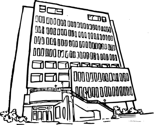 計網中心（左視角-鉛筆手繪-透明背景）