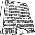 計網中心（左視角-鉛筆手繪-透明背景）