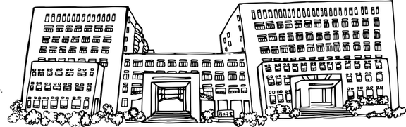 雲平大樓（代針筆手繪-透明背景）
