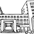 雲平大樓（代針筆手繪-透明背景）